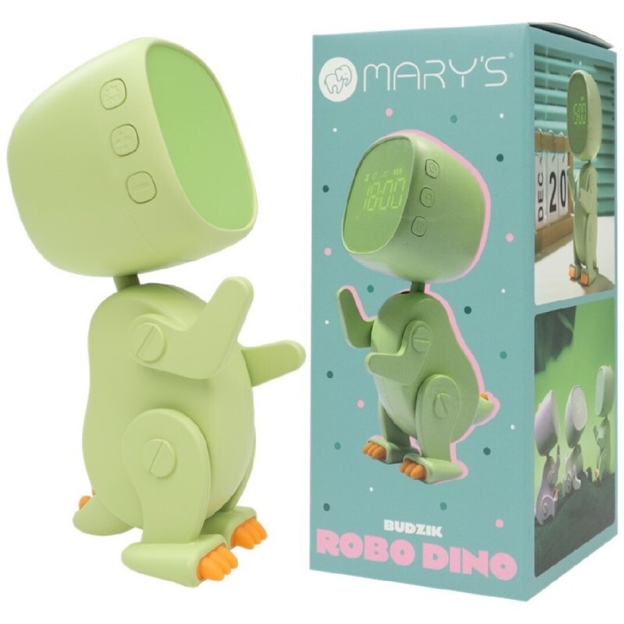 1301 Mary`s reloj despertador robo-dino verde 1301 Mary`s reloj despertador robo-dino verde